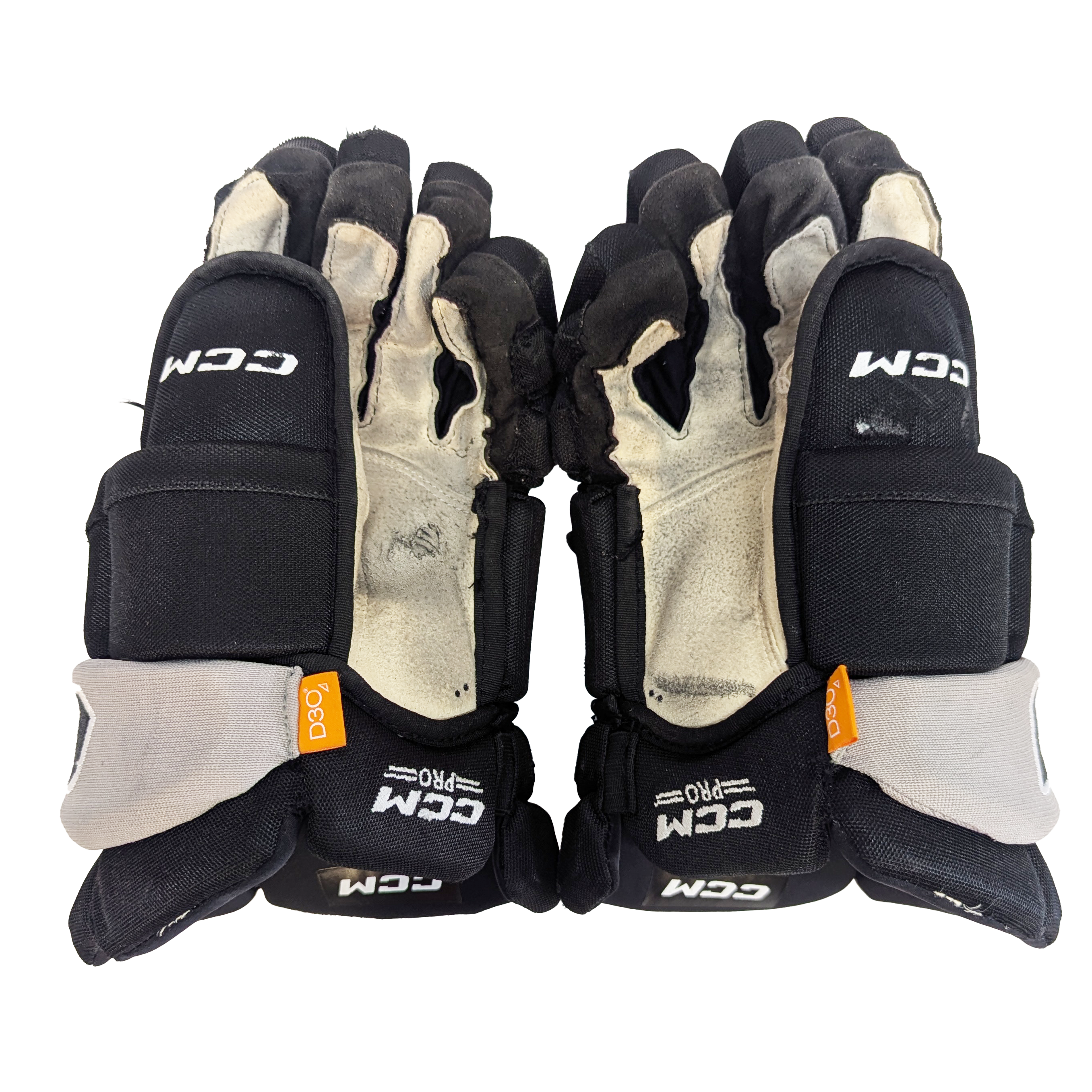 Gants CCM Tacks XF Pro d'occasion AHL Pro Stock (noir/gris)